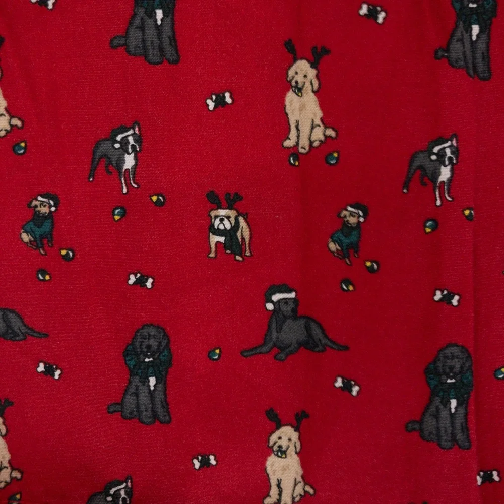 Vineyard Vines Classic Boxers Mens S Red‎ Holiday Dog Print Cotton Stretch New